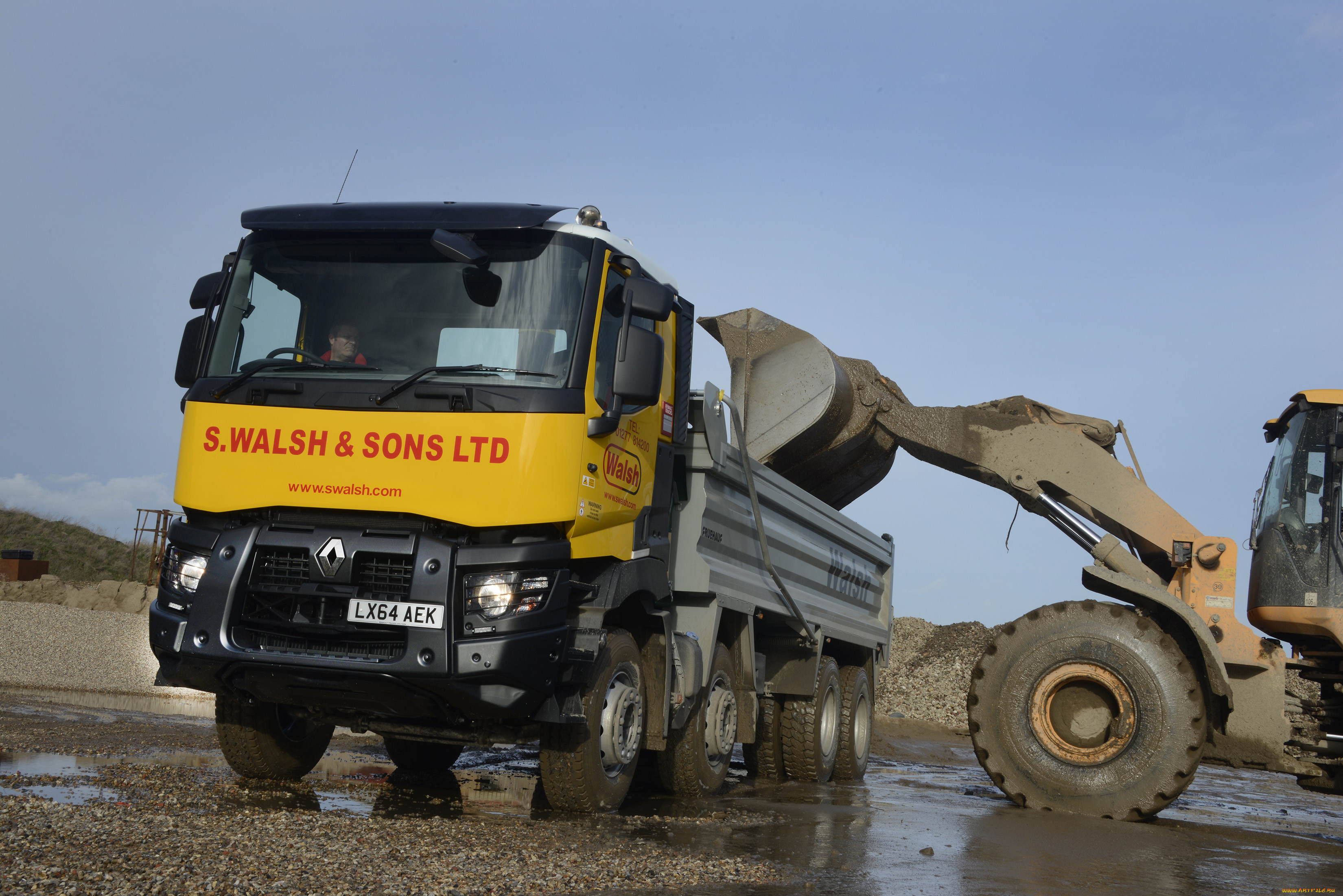 , renault trucks, renault, c, 430, 8x4, tipper, uk-spec, 2013